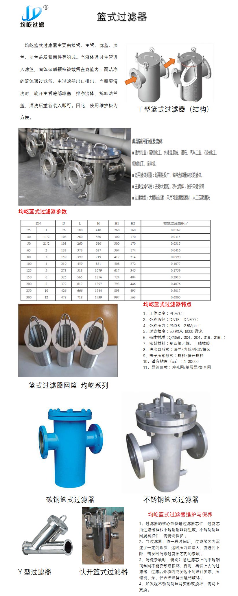 碳钢篮式过滤器(图1)